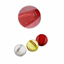 Westin BEADS RED 4 mm / 20 stk